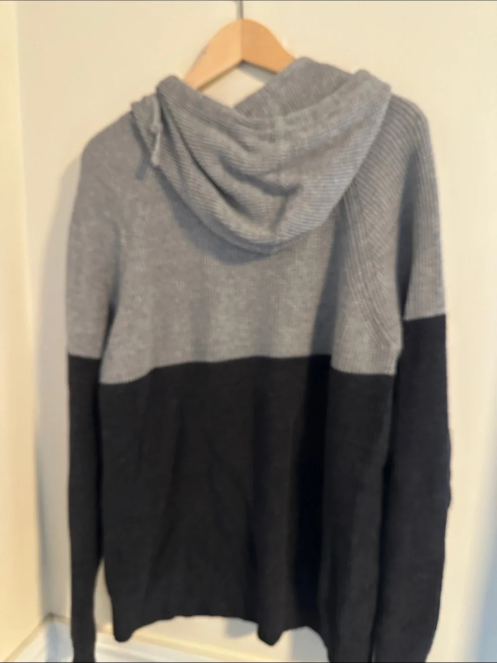 American Eagle Outfitters Two-Tone Gray Crewneck Sweater